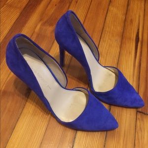 Banana Republic blue suede heels